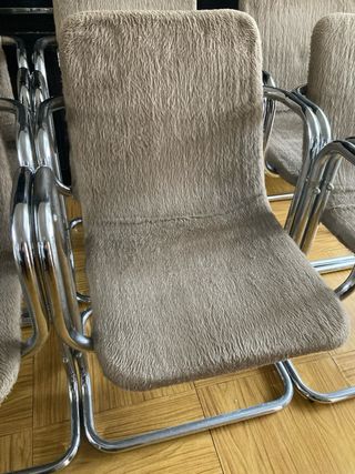 Silla vintage tubular años 70 era espacial