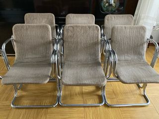 Silla vintage tubular años 70 era espacial