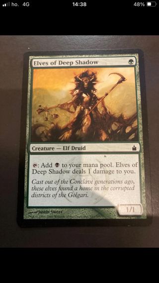 Card . Magic . Elves Of Deep Shadow . 161/306