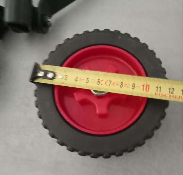 Ruedas cortacésped (2) + soporte