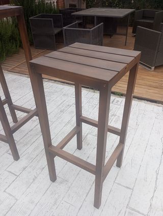 Mesas altas madera exterior