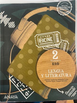 Libro Anaya lengua segundo la eso