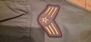 Chaleco aviación militar verde nuevo con etiqueta