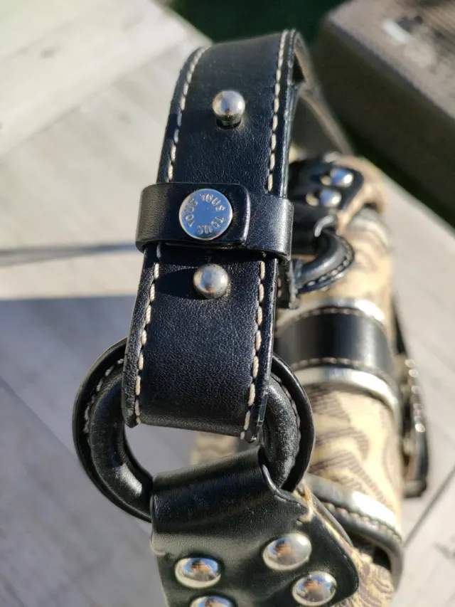 Bandolera Tous beige y marrón