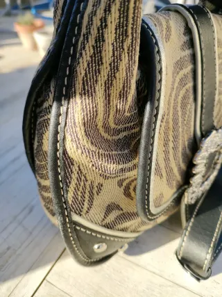 Bandolera Tous beige y marrón