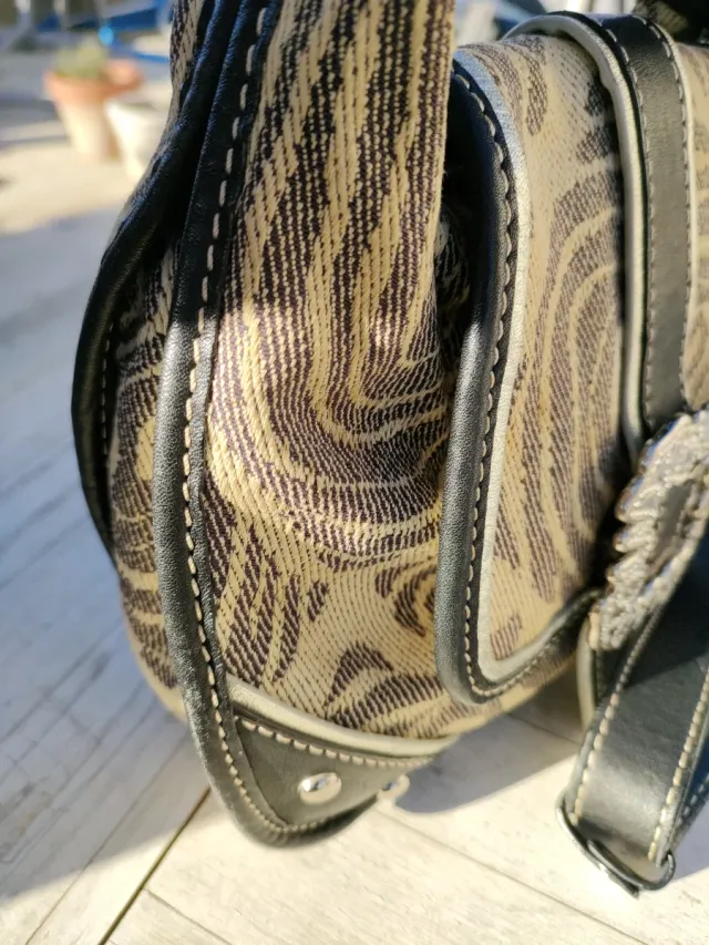 Bandolera Tous beige y marrón