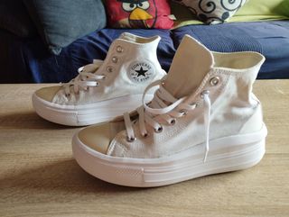 Converse blancas plataforma