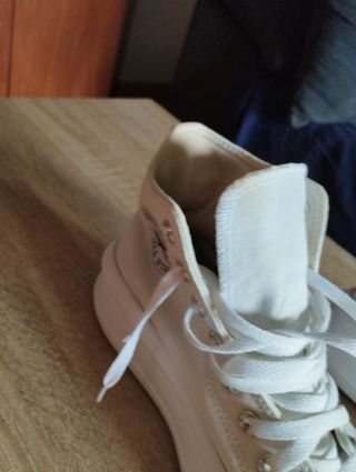 Converse blancas plataforma