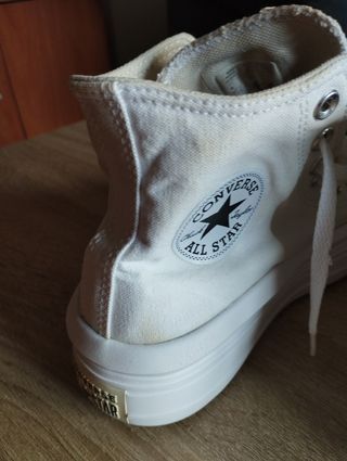 Converse blancas plataforma