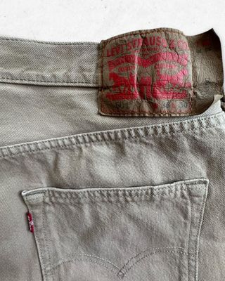 Jeans Levis 501 Original Unisex Beige W36/L30