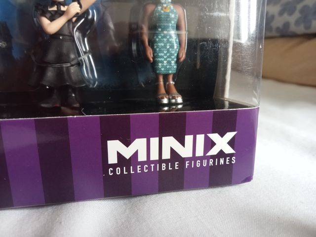 Quarta-feira, quarta-feira, conjunto de 4 figuras do Minix Tim Burton