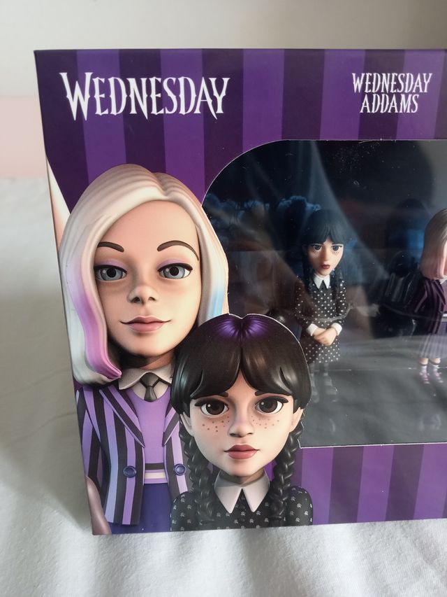 Quarta-feira, quarta-feira, conjunto de 4 figuras do Minix Tim Burton