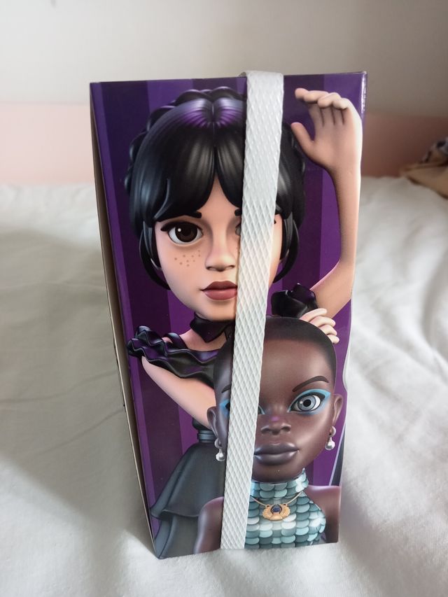 Quarta-feira, quarta-feira, conjunto de 4 figuras do Minix Tim Burton