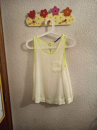 Top blanco c/amarillo Primark