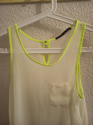 Top blanco c/amarillo Primark