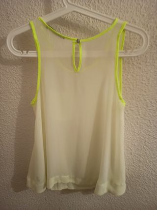 Top blanco c/amarillo Primark