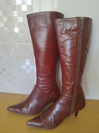 Botas Marrón Piel - Talla 40
