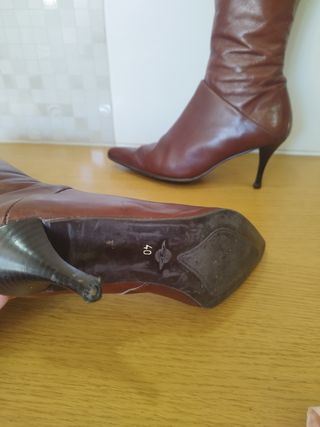 Botas Marrón Piel - Talla 40