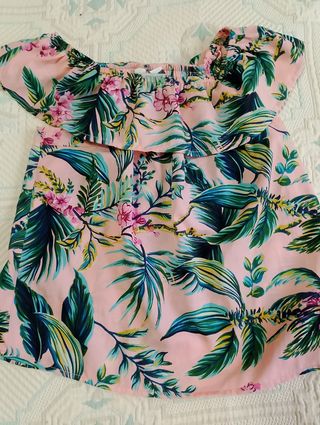 Blusas niña flores -12- 13 años