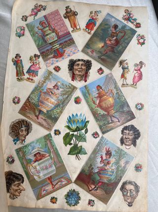 Collage cromos antiguos