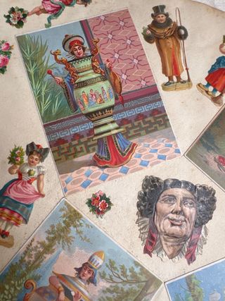 Collage cromos antiguos