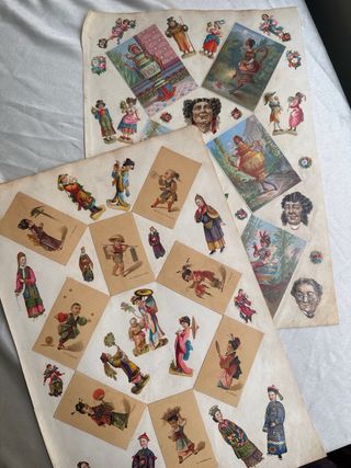Collage cromos antiguos