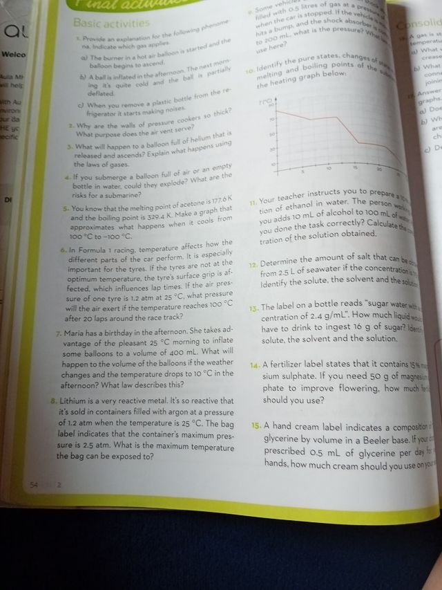 Physics and Chemistry. Secondary 3