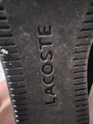 Zapatillas Lacoste negras