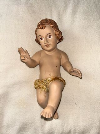 Niño Jesús Cerámica pintado a mano.