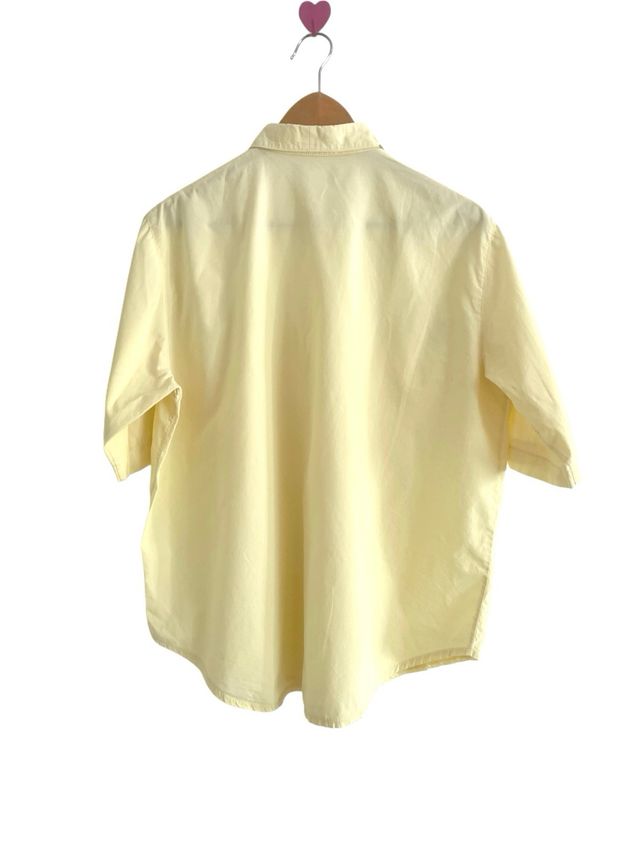 Blusa Gialla Ricamata Vintage