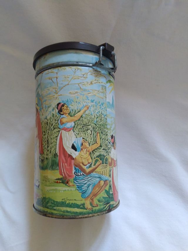 Scatola latta vintage caffè