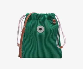 BIMBA Y LOLA - Bolso Saca rayas verde negra