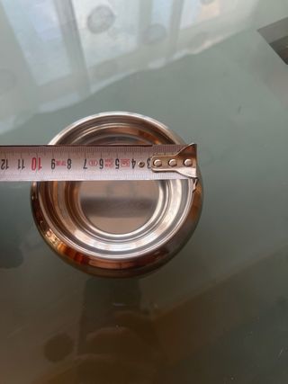 Comedero y bebedero  de acero inoxidable pequeños