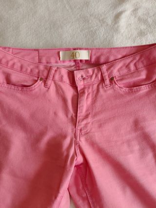 Pantalones Zara rosa palo