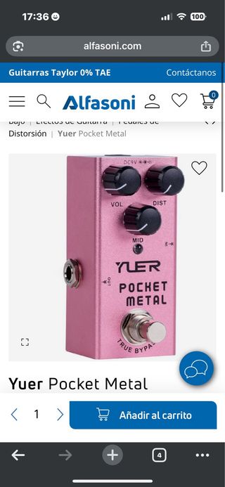 Pedal YLER Pocket Metal