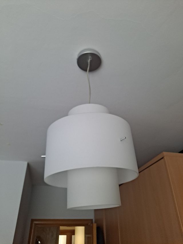 Lámpara techo de cristal