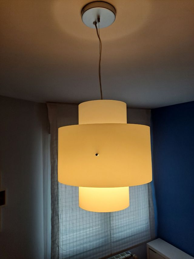 Lámpara techo de cristal