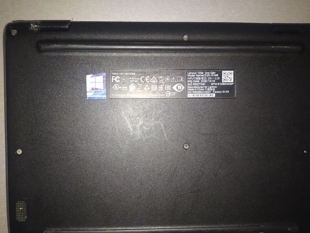 Portátil Lenovo 100e 2nd Gen Negro