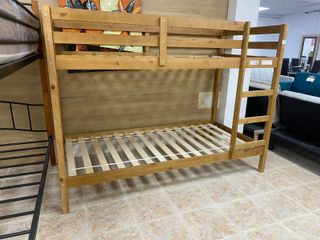 Litera madera maciza, 90x190-CONSULTA COLCHONES-