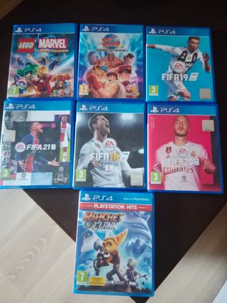 PS4 (PlayStation 4) - 7 juegos