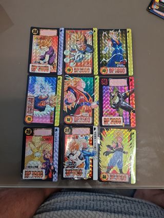 Dragon Ball Z Carddass - 9 cartas