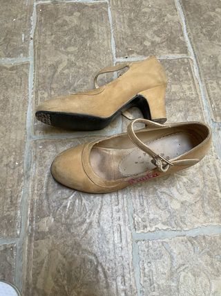 Zapatos Flamenco Buleria Beige 34