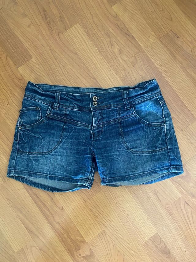 Shorts vaqueros Black bat