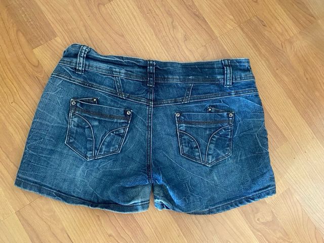 Shorts vaqueros Black bat