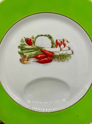 Set 6 piatti pinzimonio Imola bordo oro