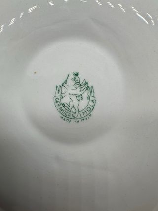 Set 6 piatti pinzimonio Imola bordo oro