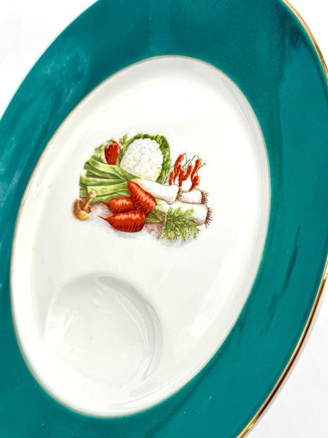 Set 6 piatti pinzimonio Imola bordo oro