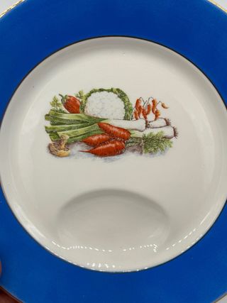 Set 6 piatti pinzimonio Imola bordo oro