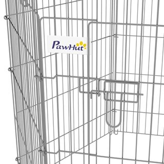 PawHut Parque Corral perros 8 paneles de 63x91cm