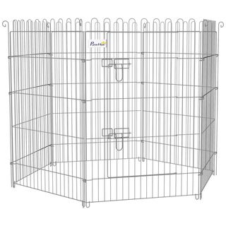 PawHut Parque Corral perros 8 paneles de 63x91cm